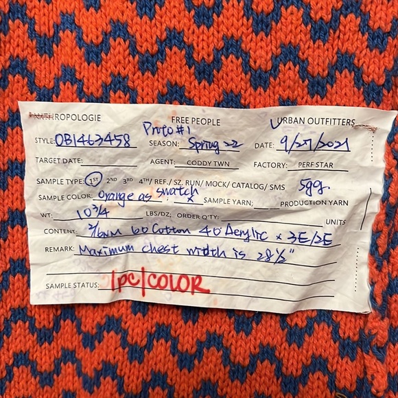 NEW Urban Outfitters ONE OF A KIND factory sample sweater vest - Picture 4 of 6